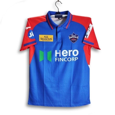 Picture of Delhi Capitals Premium IPL Cricket Jersey For Men - DC Half Sleeve Collar Polo IPL Jersey - Delhi Jersey 2026