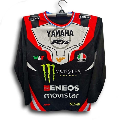 Picture of Yamaha R15 Full Sleeve Bike Jersey For Men - Monster Bike Jersey - Yamaha Bike Jersey