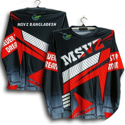 Picture of MSVZ Full Sleeve Bike Jersey For Man - Biker T Shirt For Man - MSVZ Bike Jersey