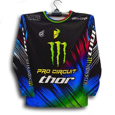 Picture of Monster Full Sleeve Bike Jersey For Men - Pro Circuit Thor Jersey - Monster Bike Jersey 2026/27
