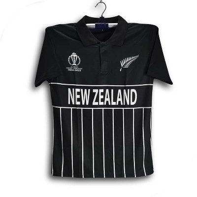 Picture of New Zealand World Cricket Jersey for Men - Half Sleeve Collar polo Cricket Jersey - New Zealand Jersey 2026