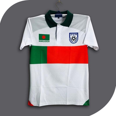 Picture of B-d Short Sleeve Collar Football Jersey for Man - Half Sleeve Polo - Bangladesh Fan Jersey 2026-27