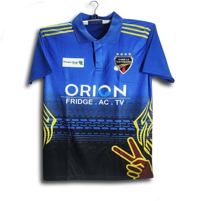 Picture of Comilla Victorians Short Sleeve Polo Cricket Jersey For Man - BPL Short Sleeve Collar Polo Jersey - Cumilla Jersey 2026