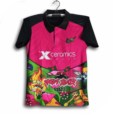 Picture of Sylhet Strikers BPL Short Sleeve Polo Cricket Jersey For Man - BPL Half Sleeve Collar Polo Jersey - Sylhet Jersey 2026