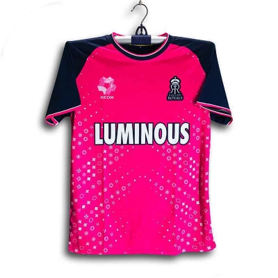 Picture of Rajasthan Royals Short Sleeve IPL Cricket Jersey For Men - RR Short Sleeve IPL Jersey - Rajasthan Jersey 2026