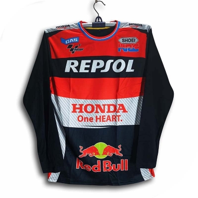Picture of Honda Full sleeve Bike Jersey For Man - Long Sleeve Bike Jersey - Repjol Bike Jersey 2026-27