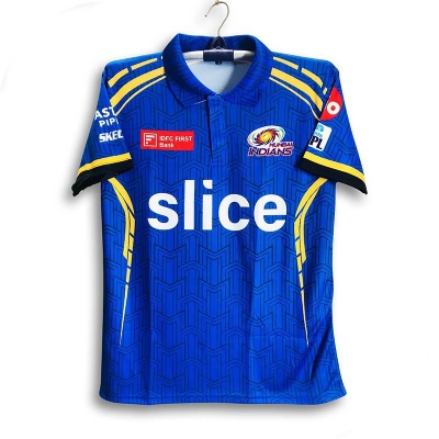 Picture of Mumbai Indians Premium Collar Polo IPL Cricket Jersey For Men - MI Half Sleeve Polo - Mumbai Jersey 2026