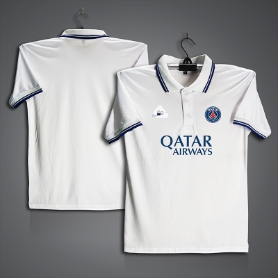 Picture of PSG Football Jersey For Men - Half Sleeve Collar Polo t shirt - PSG Fan Jersey