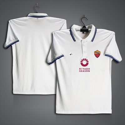 Picture of AS Roma Football Jersey For Men - Half Sleeve Collar Polo t shirt - Roma Fan Jersey