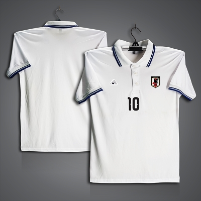 Picture of Japan 10 Football Jersey For Men - Half Sleeve Collar Polo t shirt - Japan 10 Jersey