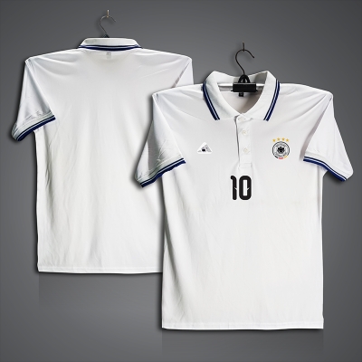 Picture of Germany 10 Football Jersey For Men - Half Sleeve Collar Polo t shirt - Germany 10 Jersey