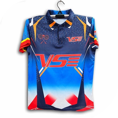 Picture of VS Short Sleeve Polo Thai Premium Badminton Jersey For Men - Winter & Bike Jersey - VS Jersey 2026