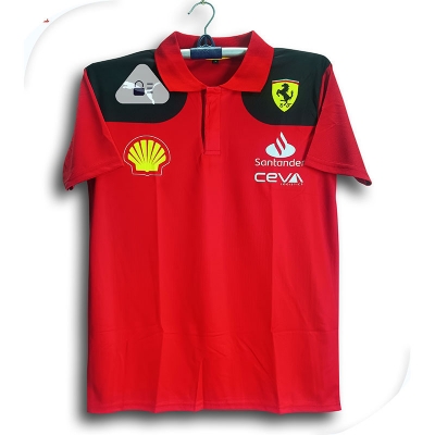Picture of Ferrari 2026 Team Polo T Shirt For Man - Ferrari Collar Polo t shirt - Ferrari Jersey