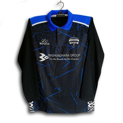 Picture of Rangpur Rangers Full Sleeve BPL Cricket Jersey For Men - Long Sleeve Collar Polo BPL Jersey - Rangpur Jersey 2026