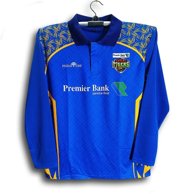 Picture of Khulna Tigers Full Sleeve BPL Cricket Jersey For Men - Long Sleeve Collar Polo BPL Jersey - Khulna Jersey 2026