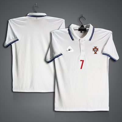 Picture of Portugal 7 Football Jersey For Men - Half Sleeve Collar Polo t shirt - Portugal 7 Jersey