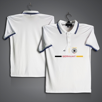 Picture of Germany Football Jersey For Men - Half Sleeve Collar Polo t shirt - Germany Jersey
