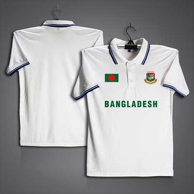Picture of Bangladesh Cricket Jersey For Men - Half Sleeve Collar Polo t shirt - Bangladesh Fan Jersey