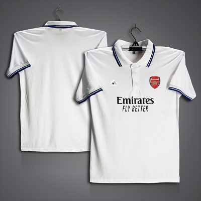 Picture of Arsenal Football Jersey For Men - Half Sleeve Collar Polo t shirt - Arsenal Fan Jersey