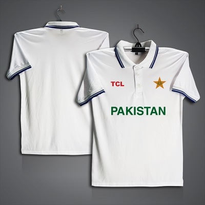 Picture of Pakistan Cricket Jersey For Men - Half Sleeve Collar Polo t shirt - Pakistan Fan Jersey