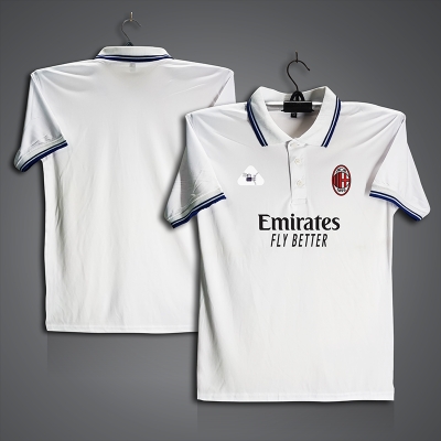 Picture of AC Milan Football Jersey For Men - Half Sleeve Collar Polo t shirt - AC Milan Fan Jersey