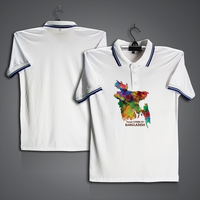 Picture of Proud Citizen of Banglades Jersey For Men - Half Sleeve Collar Polo t shirt - Banglades t shirt