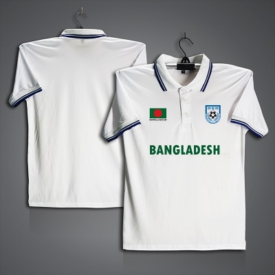 Picture of Banglades Football Jersey For Men - Half Sleeve Collar Polo t shirt - Banglades Fan Jersey