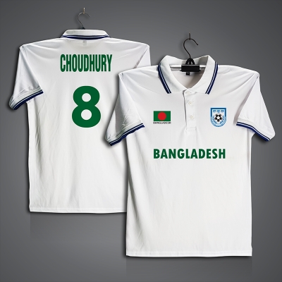 Picture of Bangladesh Choudhury 8 Football Jersey For Men - Half Sleeve Collar Polo t shirt - Bangladesh Fan Jersey