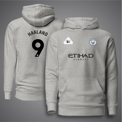 Picture of Manchester City Football Hudi For Man - Haaland 9 Premium Hoodies For Man - Manchester City Hoodie