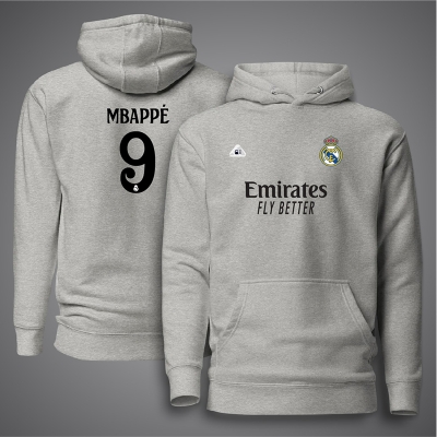 Picture of Real Madrid Football Hudi For Man - Mbappe 9 Premium Hoodies For Man - Real Madrid Hoodie
