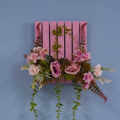 Picture of REGAL Wall Hanging Flower-Pink Craft Items-HDC-3046