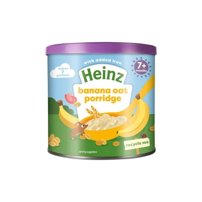 Picture of Heinz Banana Oat Porridge Baby Food 7+ Months 220gm, UK