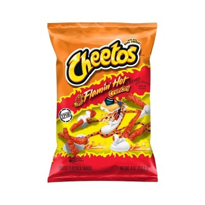 Picture of Cheetos Flaming Hot Crunchy Chips 227gm, Made in USA