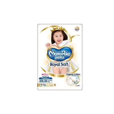 Picture of MamyPoko Royal Soft Pants (Girls) XXL 38 Pieces, Made in Indonesia