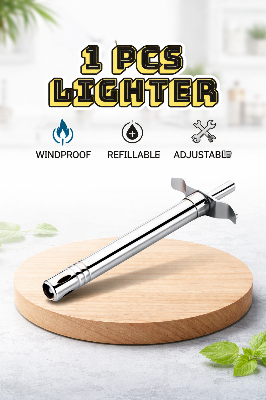 Picture of 1 Pcs Stainless Steel Gas Lighter for Kitchen Stove – Silver