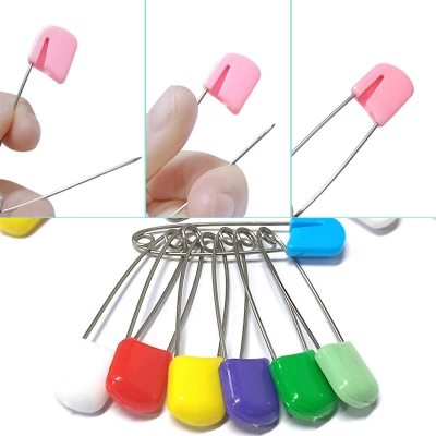 Picture of Product details of Multicolor Hijab Safety Pin for Women - 24 Pieces