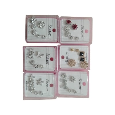 Picture of Earrings for Women- 3 Pair