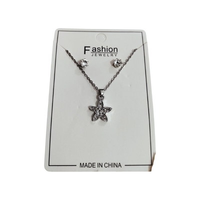 Picture of Cute Necklace Set With Locket | Flower Heart Circle Star Shape| Medium Long|
