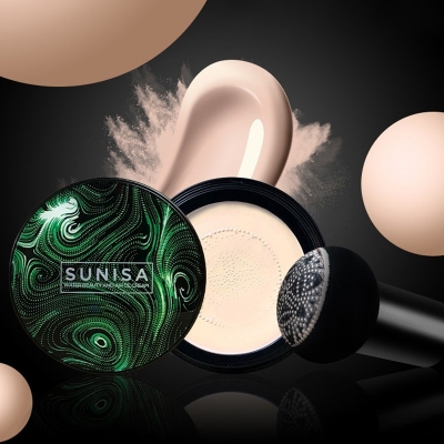 Picture of Air cushion Foundation Waterproof Natural Brightening Mushroom Head Air Cushion BB Cream Long Lasting Foundation Control Moisturizing Foundation SUNISA