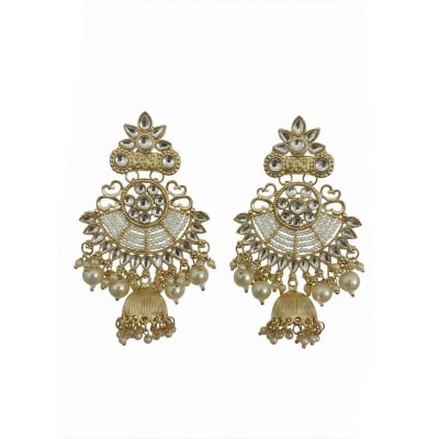 Picture of Exquisite Multani Handcrafted Earrings South Indian Inspired Traditional Bari Jewelry Ideal for Ethnic Wear & Special Occasions