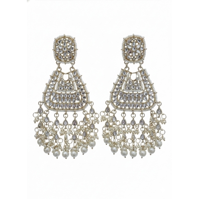 Picture of Exquisite Multani Handcrafted Earrings South Indian Inspired Traditional Bari Jewelry Ideal for Ethnic Wear & Special Occasions
