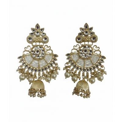 Picture of Exquisite Multani Handcrafted Earrings South Indian Inspired Traditional Bari Jewelry Ideal for Ethnic Wear & Special Occasions