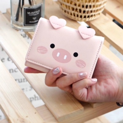 Picture of Women Pink Short wallet purse