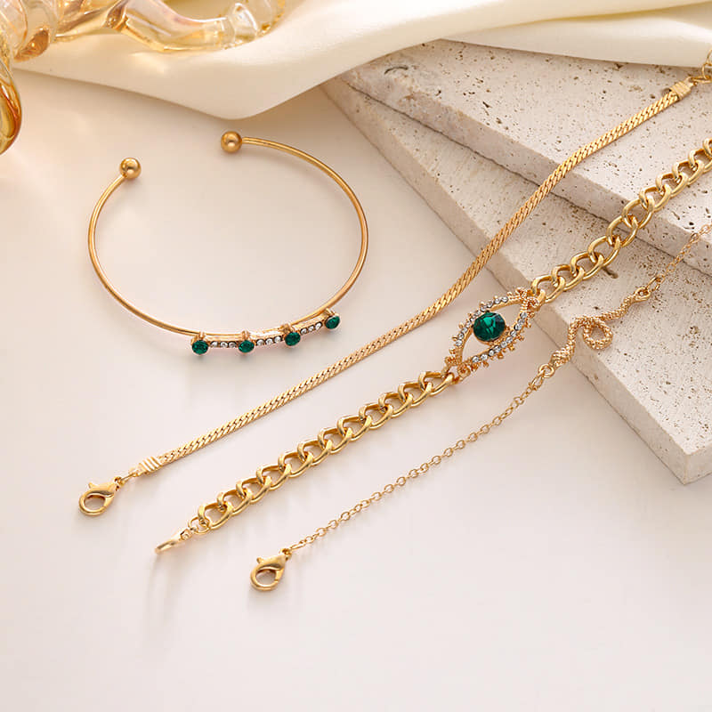 Picture of 4pcs Alloy Lovely Cat Bracelets for Women