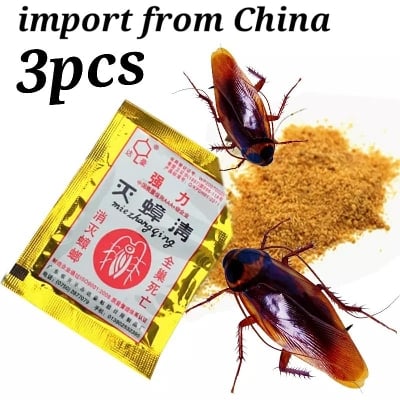 Picture of Cockroach Killing Bait Powder Repellent Insecticide Cockroaches Killer 3 pcs set