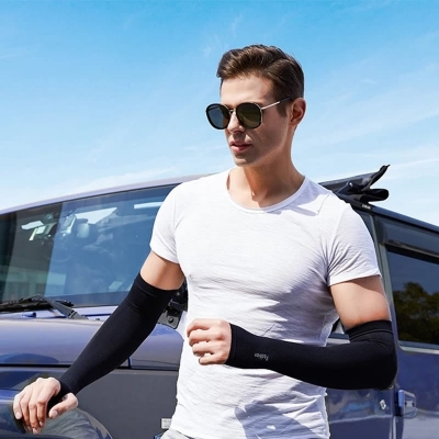 Picture of Long  Hand Gloves male female - Black