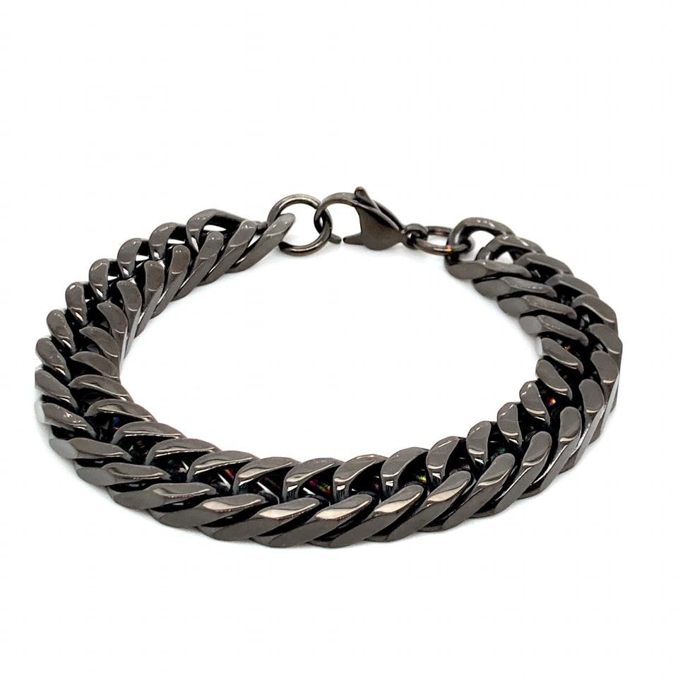 Picture of Athleisure - Avant Grade - Custom Experience - Black Stainless Steel Bracelet for Men - Couture - High-end - Well Inspired & Crafted