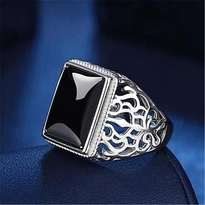 Picture of Stylish - Modern Vibe - Premium Quality - Orginial Sterling natural Men's Ring - Modern - Choice Expression - Understated Sophistication