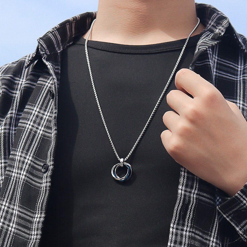 Picture of Superb Quality - Korean fashion steel necklace metal chain minimalist accessories - Trend and Needful - Understated Sophistication