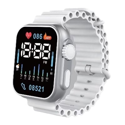 Picture of Black Square Dial Digital Watch  for Women